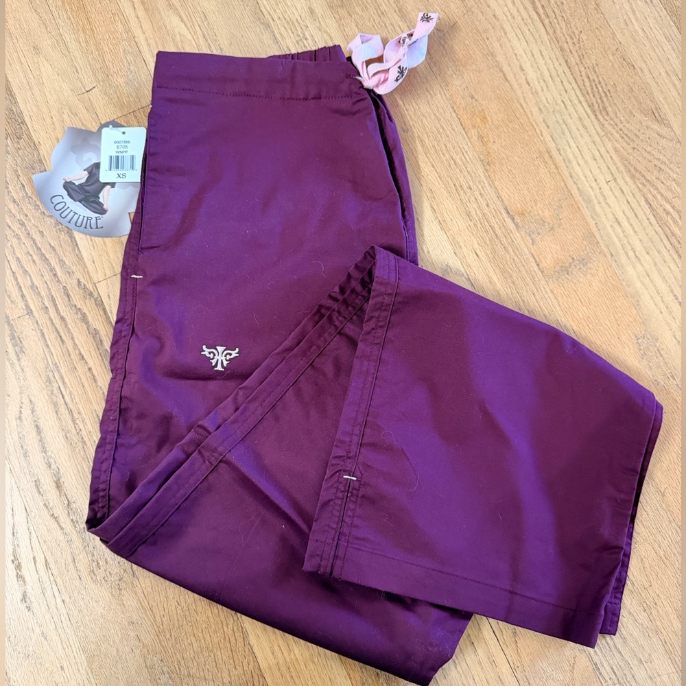NWT Maroon Scrub Pants